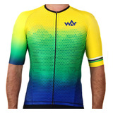 Camisa De Ciclismo Unissex Mtb Uv50+ Wv Team Elite Brasil