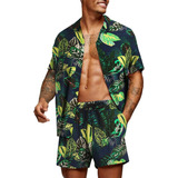 Camisa De Praia Havaiana E Shorts
