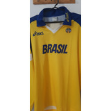 Camisa De Vôlei Da Seleção Brasileira Aiscs Manga Longa. 