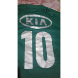 Camisa Do Palmeiras Oficial 2012/2013 #10 adidas/kia Usada
