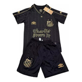 Camisa E Short Infantil Futebol Santos Charlie Brow Jr 24/25