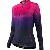 Camisa Feminina Free Force Manga Longa Sport Speckle Rosa