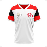 Camisa Flamengo Branca Zico Comemorativa Licenciada Original