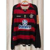 Camisa Flamengo Manga Longa Olympikus Rara .