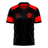 Camisa Flamengo Nova Zico Retrô Preto Original Braziline