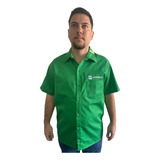Camisa Frentista De Postos Br Petrobras Novo Uniforme Verde