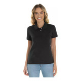 Camisa Gola Polo Piquet Feminina Blusa Básica Lisa Malha Pa