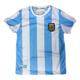 Camisa Infantil Da Argentina Retrô 1986 Uniforme 1 Oficial