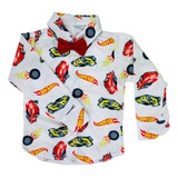 Camisa Infantil Hotwheels Inverno Manga Longa Menino