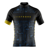 Camisa Livestrong Infantil Ciclismo Bike Pro Mtb Dryfit
