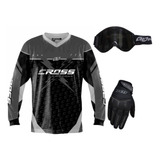 Camisa Luva Oculos 788 Motocross Trilha Insane Pro Tork 