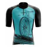 Camisa Manga Curta De Ciclismo Masculina Equipes Ciclistas
