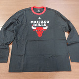 Camisa Manga Longa- adidas -chicago Bulls- Tamanho Xl 