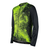 Camisa Manga Longa Freeforce Classic Sideral Preta E Amarela