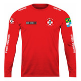 Camisa Manga Longa Guarda Vidas Salva Vidas Mangas