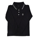 Camisa Manga Longa Infantil Menino-bebê Polo Menino Algodão 