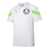 Camisa Masculina Polo Puma Palmeiras Treino Branco 2023