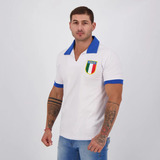 Camisa Masculina Retrô Itália Branca - Icon Edition