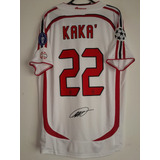Camisa Milan Ucl 2007 #22 Kaká Autografada Certificada