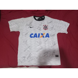 Camisa Oficial Do Corinthians (gg) Autografada Mundial 2012