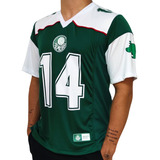Camisa Palmeiras 14 Futebol Americano Verde E Branca Oficial