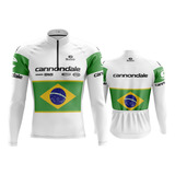 Camisa Para Ciclista Mtb Manga Longa Cannondale Brasil 