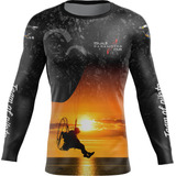 Camisa Paramotor Manga Longa Em Malha Dry Uv 50+.