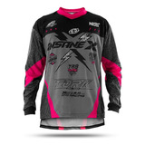 Camisa Piloto Motocross Infantil Insanex Trilha Criança 