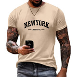 Camisa Plus Size G1 A G5 Estampa New York País Camiseta 2024