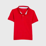 Camisa Polo Bebê Tommy Hilfiger - Vermelho
