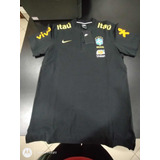 Camisa Polo Brasil Masculina Preto Tamanho M Seleção Brasile