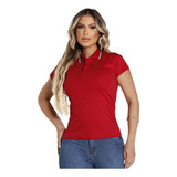 Camisa Polo Feminina Slim Casual Estilosa Moda Elegante