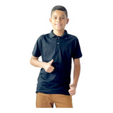 Camisa Polo Infantil Juvenil Masculina Camisa Lisa P/ Menino