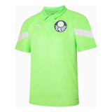 Camisa Polo Puma Palmeiras Treino Verde Fluorescente 2023