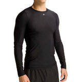 Camisa Preta Térmica Segunda Pele Compressão Fps+50 Uv Kanxa