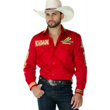 Camisa Radade Masculina Country Green Team Vermelha - Top!