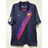 Camisa Raridade Nike Barcelona 2003/04 Azul Marinho