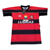 Camisa Retrô Do Flamengoo 1998 Vermelha E Preta