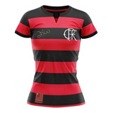 Camisa Retrô Flamengo 1979 Tri Zico Feminina Oficial