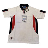 Camisa Retrô Seleção Inglaterra 1998 - Últimas Unidades