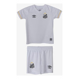 Camisa Santos Uniforme Infantil Com Calção Classic 2023