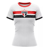 Camisa São Paulo Feminina Stencil Oficial
