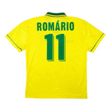 Camisa Seleção Do Brasil Romário 11 - Retrô Copa De 1994