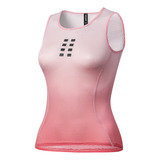 Camisa Sem Mangas Feminina De Ciclismo Base Layers, Camiseta