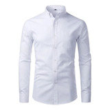 Camisa Social Slim Sport Masculina Lisa Premium + Vendida