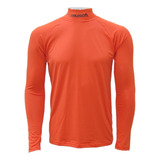 Camisa Térmica Infantil Gola Alta - Laranja - C/ Seu Nome!