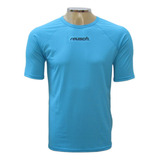 Camisa Térmica Infantil Manga Curta - Celeste - C/ Seu Nome!