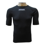 Camisa Térmica Infantil Manga Curta - Preta - C/ Seu Nome!