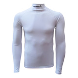 Camisa Térmica Reusch Manga Longa - Branca - C/ Seu Nome!