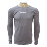 Camisa Térmica Reusch Manga Longa - Cinza - C/ Seu Nome!